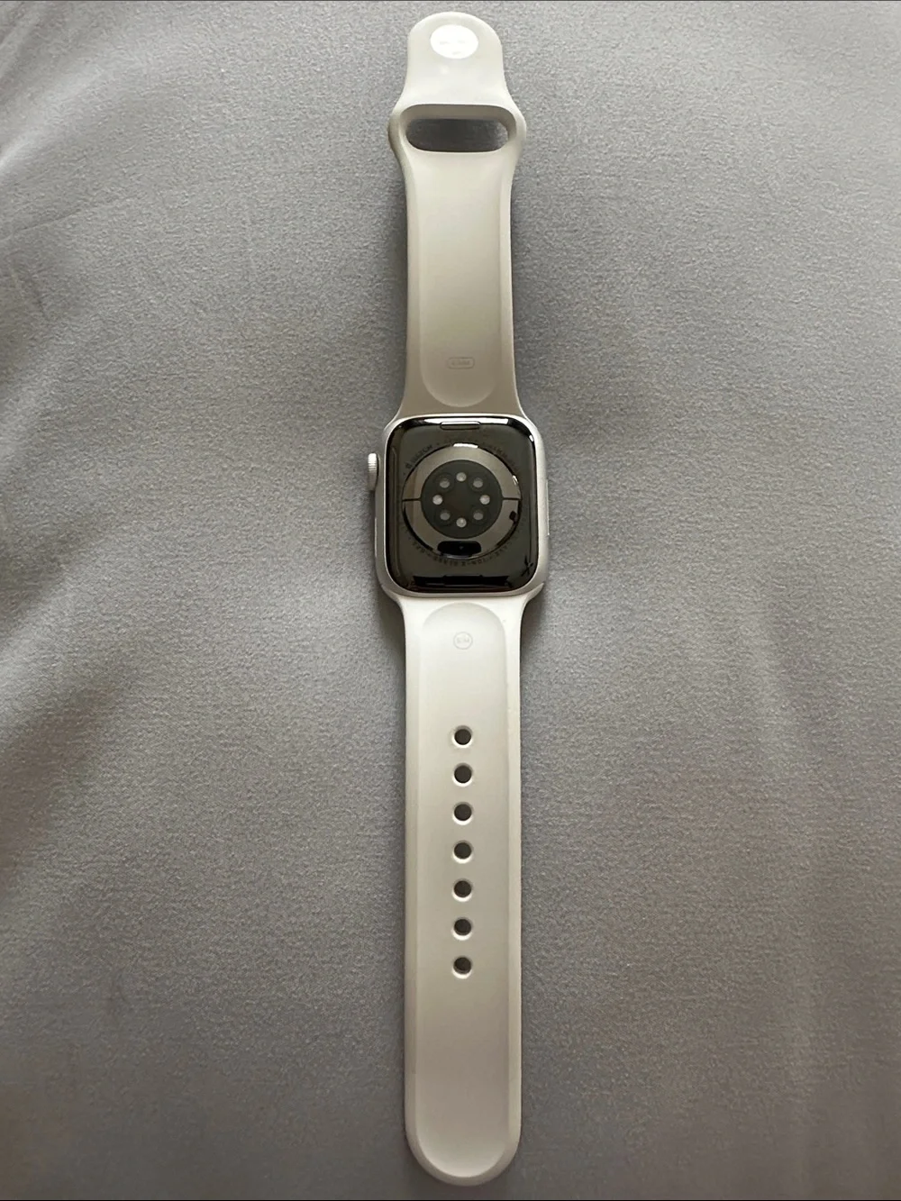 Apple Watch with White Sport Band and Silver Case | Series 8 | 41mm